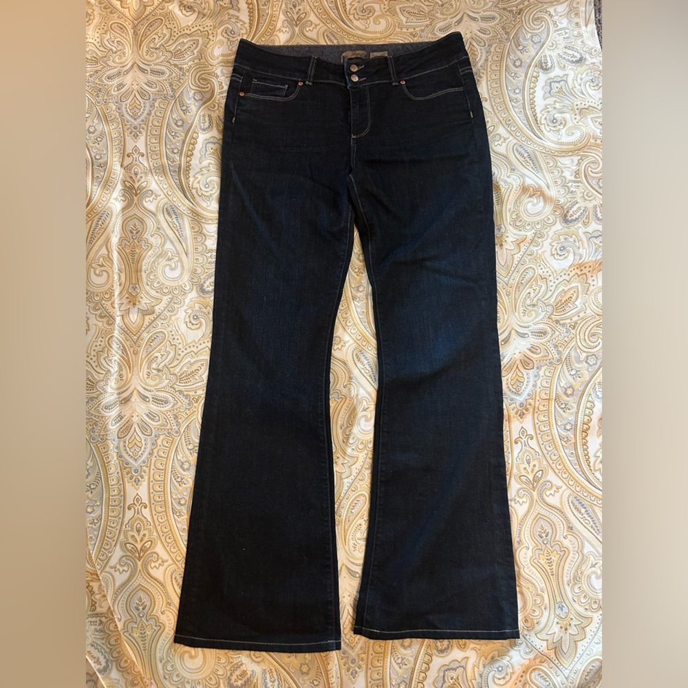 PAIGE “Hidden Hills” Women's Midnight Blue Bootcut Leg Jeans